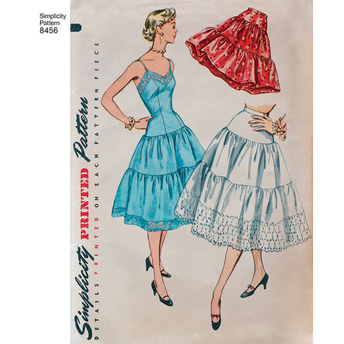 Simplicity Misses 1950S Vintage Petticoat & Slip