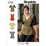 Simplicity Misses Peplum Top With Variations