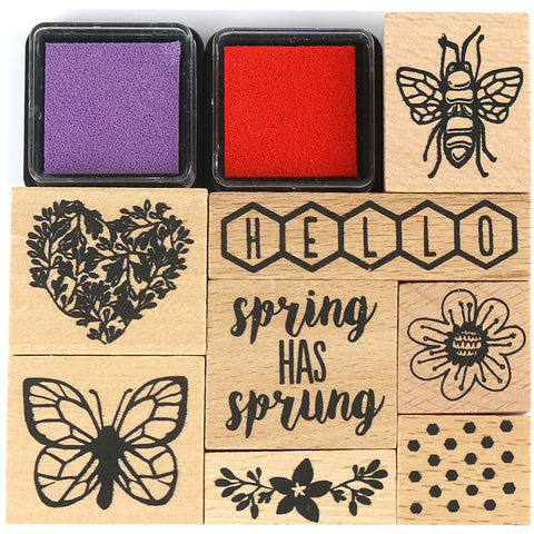 Dovecraft Blooming Lovely Wooden Stamps