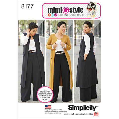 Simplicity Mimi G Style Misses & Womens Pants Coat & Top