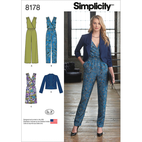 Simplicity In K Designs Misses Jumpsuit Dress & Jacket