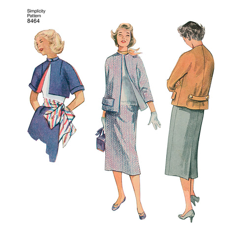Simplicity Misses 1950S Vintage Skirt & Lined Jacket