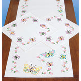 Jack Dempsey Stamped Dresser Scarf & Doilies Perle Edge