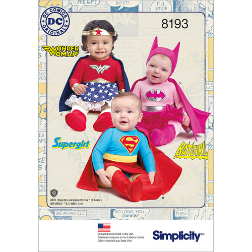 Simplicity Babies Super Hero Costumes