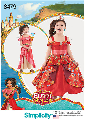 Simplicity Disney Elena Of Avalor Child Costume
