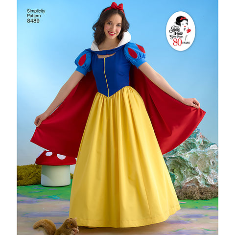 Simplicity Disney Princess Misses Snow White Costume