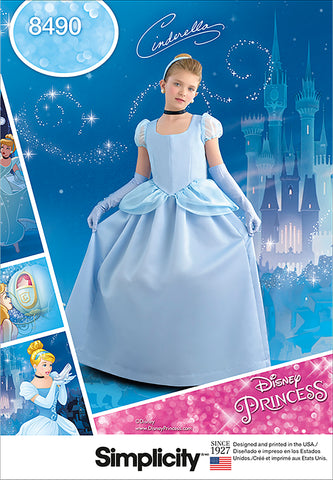 Simplicity Disney Princess Childs & Girls Cinderella Costume