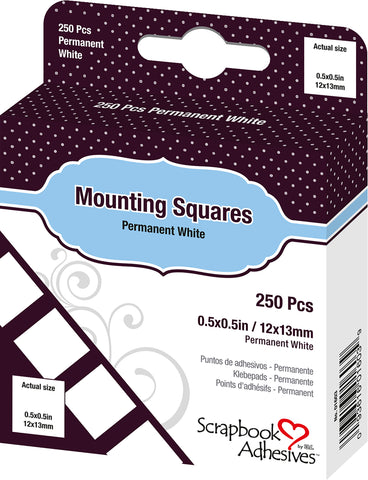 Scrapbook Adhesives Mounting Squares 250/Pkg