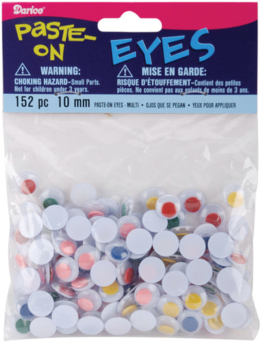 Paste-On Wiggle Eyes 10mm 152/Pkg