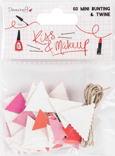 Dovecraft Kiss & Make Up Mini Bunting