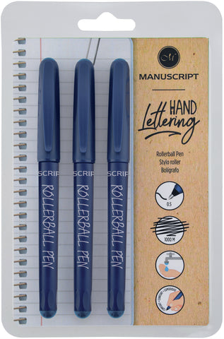 Manuscript Rollerball Pen Triple Pack