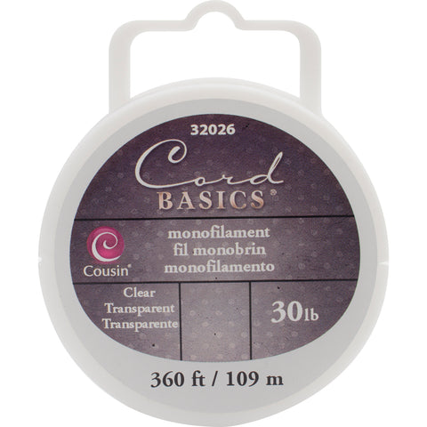Cord Basics Monofilament Cord 30lb 300'