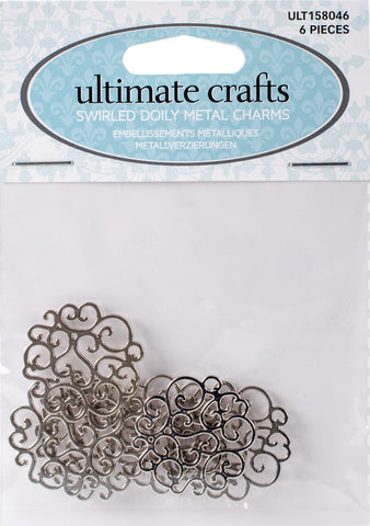 Ultimate Crafts Bohemian Bouquet Metal Charms 5/Pkg