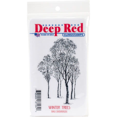 Deep Red Cling Stamp 2"X3.2"