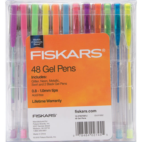 Gel Pens Medium Point .8mm 48/Pkg