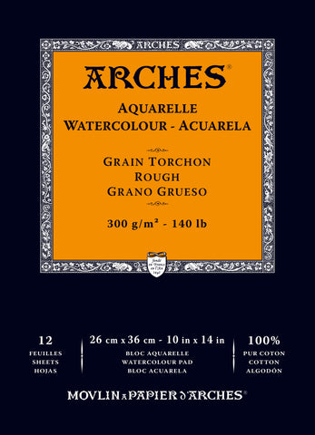 Arches Watercolor Rough Paper Pad 10&quot;X14&quot;