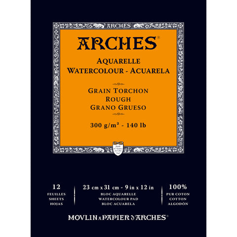 Arches Watercolor Rough Paper Pad 12&quot;X9&quot;