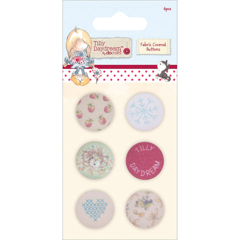 Tilly Daydream Fabric Covered Buttons 25mm 6/Pkg