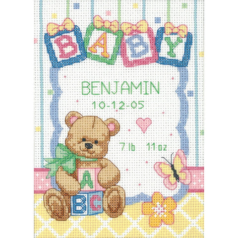 Dimensions/Baby Hugs Counted Cross Stitch Kit 5"X7"