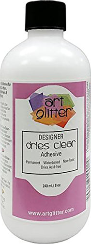Art Institute Glitter Designer Dries Clear Adhesive 8oz