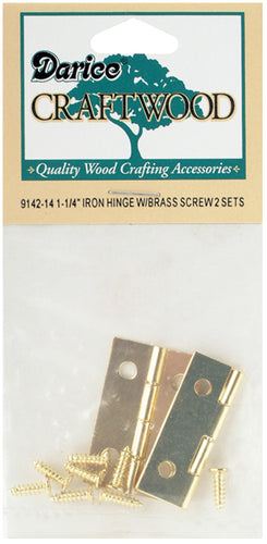 Brass Hinges 2/Pkg