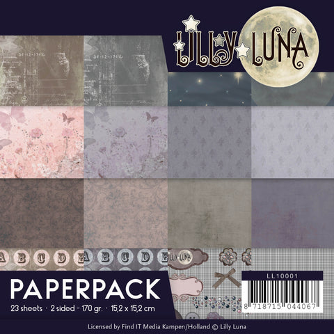 Find It Trading Lilly Luna Paper Pack 6"X6" 23/Pkg