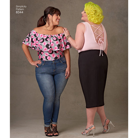 Simplicity Plus Size Knit Bodysuits By Ashley Nell Tipton
