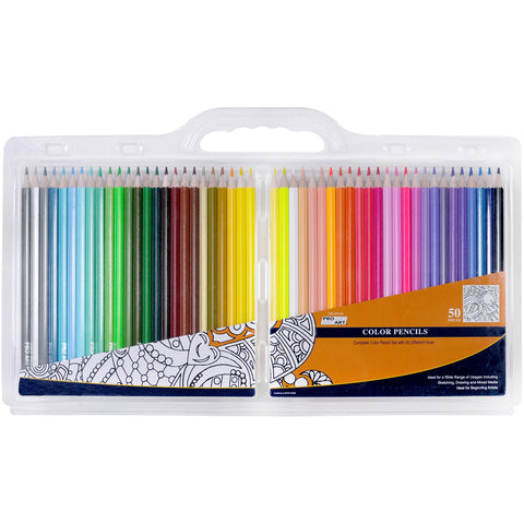 Pro Art Color Pencil Set Clam Pack 50/Pkg