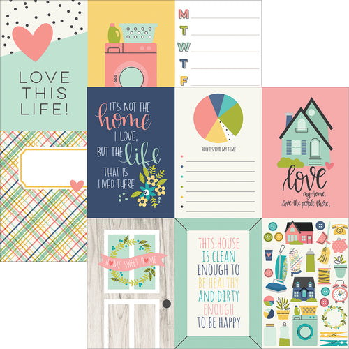 Domestic Bliss Double-Sided Elements Cardstock 12"X12"