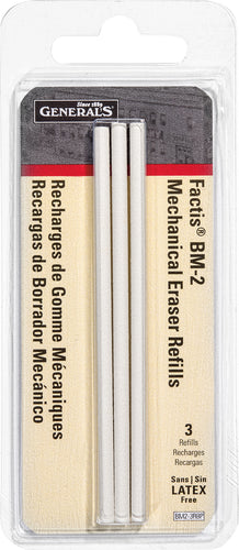 Factis Pen Style Mechanical Eraser Refills 3/Pkg