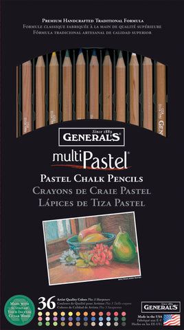 General Pencil MultiPastel (R) Chalk Pencils 36/Pkg