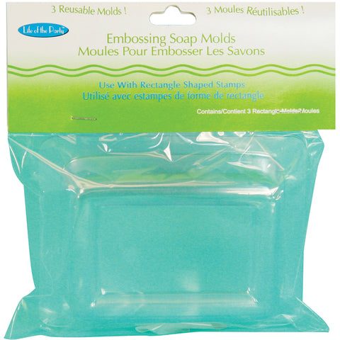 Soap Embossing Molds 2.375"X2.75" 3/Pkg
