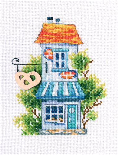 RTO Counted Cross Stitch Kit W/ Plywood Form 4.75"X6"