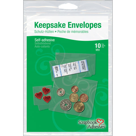 Scrapbook Adhesives Keepsake Envelopes 10/Pkg