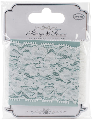 Craft Consortium Always & Forever Lace Ribbon 2.25"X2m