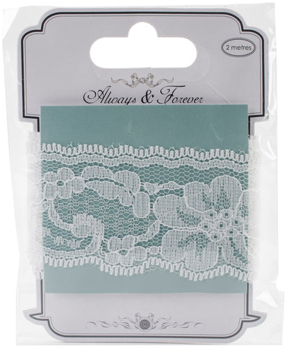 Craft Consortium Always & Forever Lace Ribbon 1.75"X2m