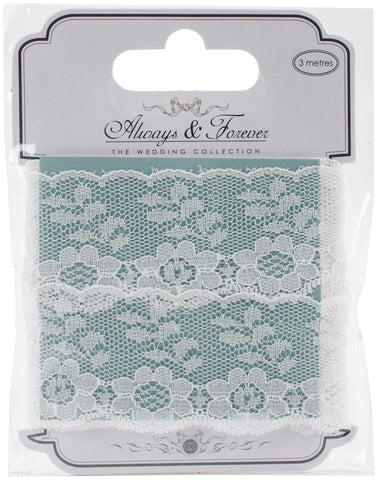 Craft Consortium Always & Forever Lace Ribbon 1.375"X3m