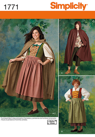 Simplicity Misses & Mens Costume