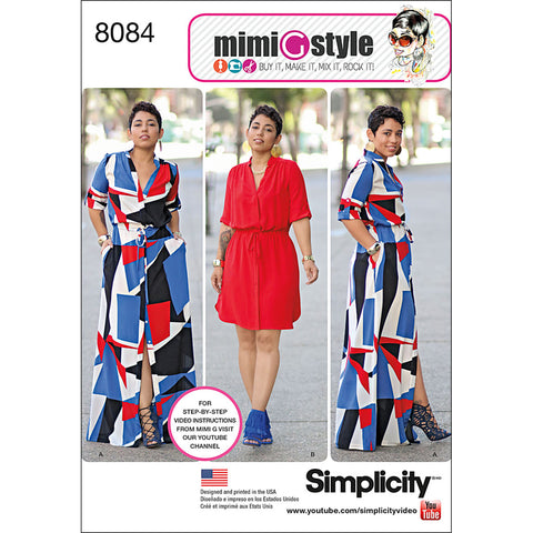 Simplicity Mimi G Style Misses & Womens Shirt Dress