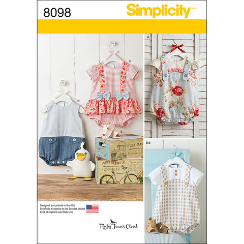 Simplicity Ruby Jeans Closet Baby Rompers Sandals & Duck