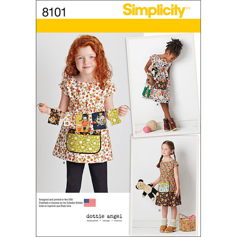 Simplicity Dottie Angel Girls Dress & Tunic