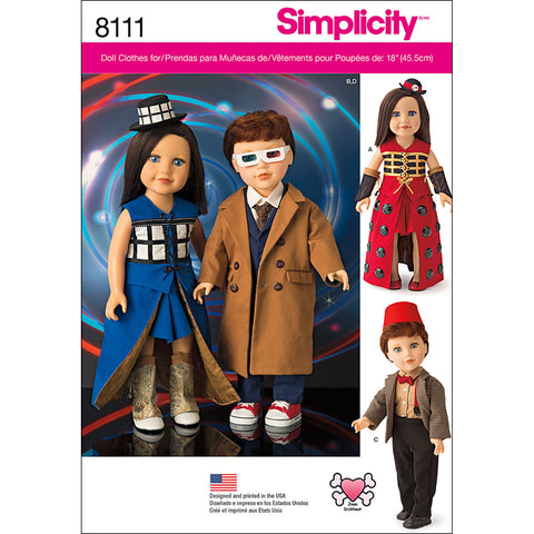 Simplicity Joan Dickhout 18" Doll Clothes