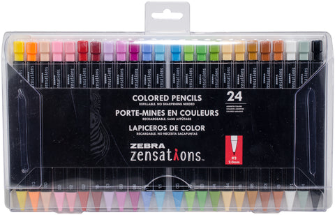 Zebra Zensations Colored Pencils 24/Pkg