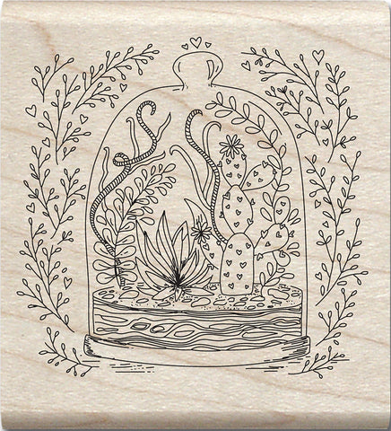 Lily & Val Mounted Stamp 3"X3"