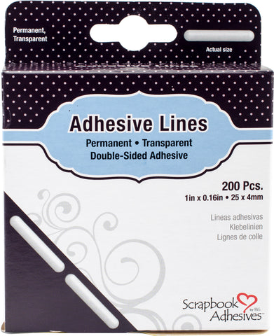 Scrapbook Adhesives Lines 200/Pkg