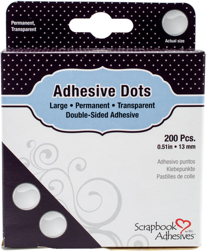 Scrapbook Adhesives Large Dots 200/Pkg