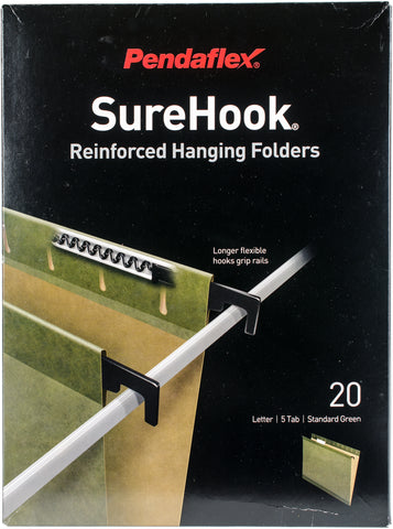 Pendaflex Surehook Hanging File Folders Letter Size 20/Pkg