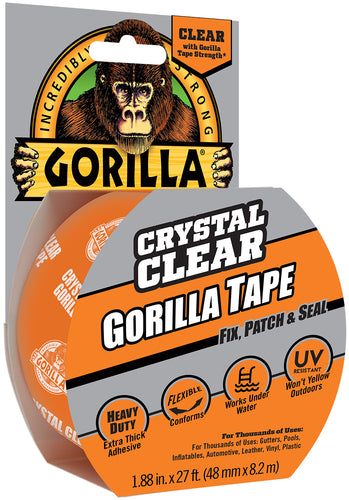 Crystal Clear Gorilla Tape 1.88"x27'