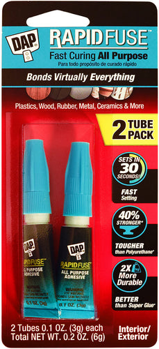 DAP Rapid Fuse All Purpose Glue Twin Pack
