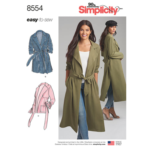 Simplicity Easy-To-Sew Misses & Miss Petite Unlined Jacket